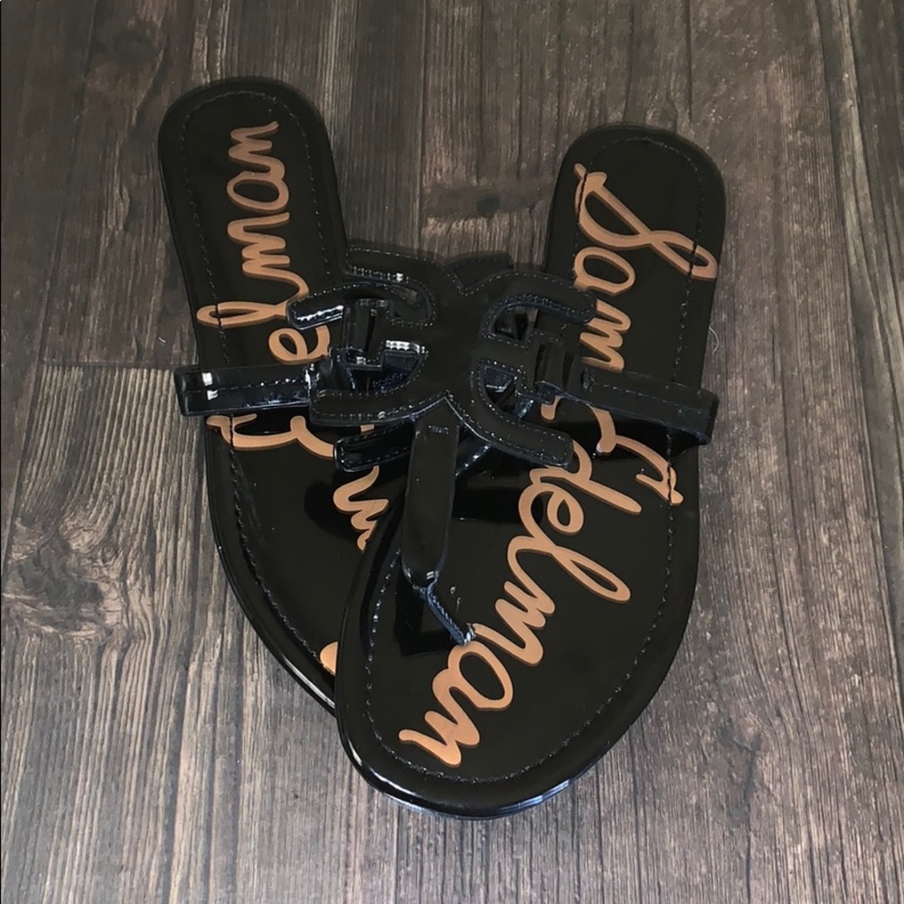 Sam Edelman Black Thong Sandals